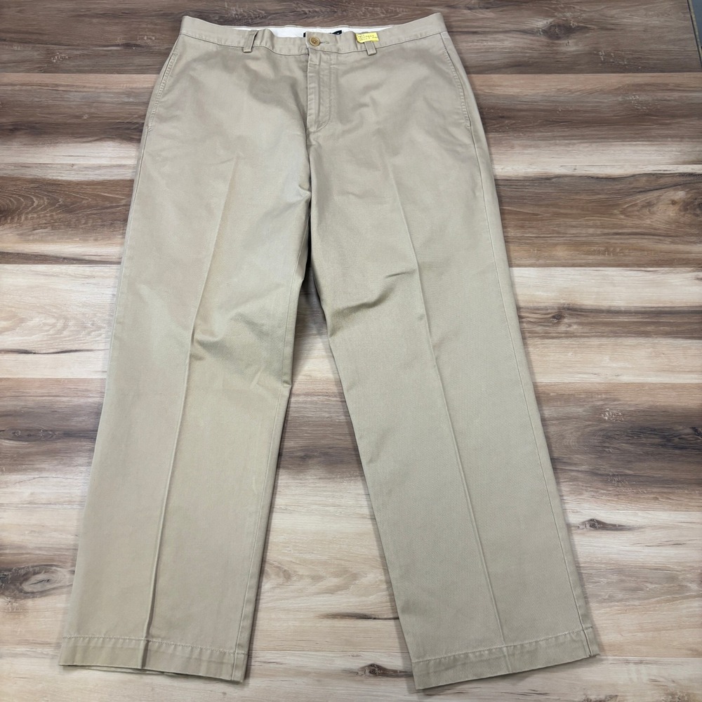 Vintage‎ J.Crew Chinos Mens 35x30 Cotton Twill Straight Khaki Loose Fit Y2K